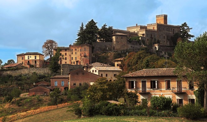 Emilia Romagna, Italien, Antico Borgo di Tabiano Castello