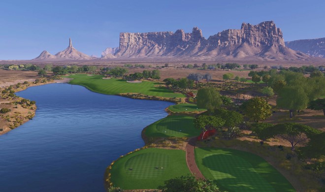 Saudi Arabien anlægger spektakulær golfbane